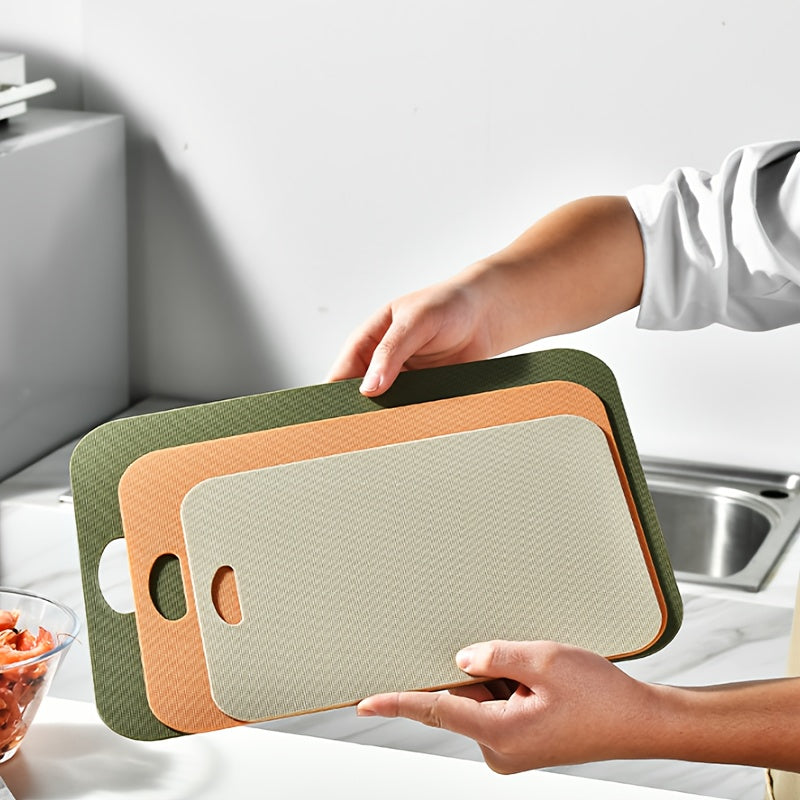 Planche à découper en plastique réversible pour viande et poisson