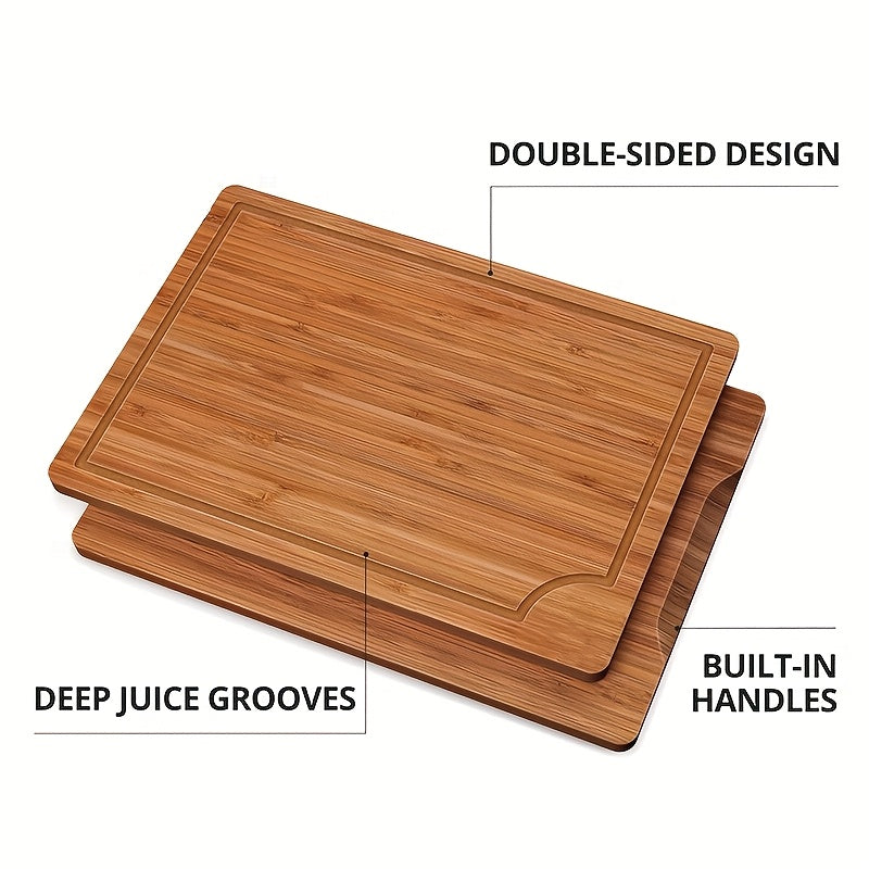 Planche à découper en bambou pour viande et poisson — lot de 3