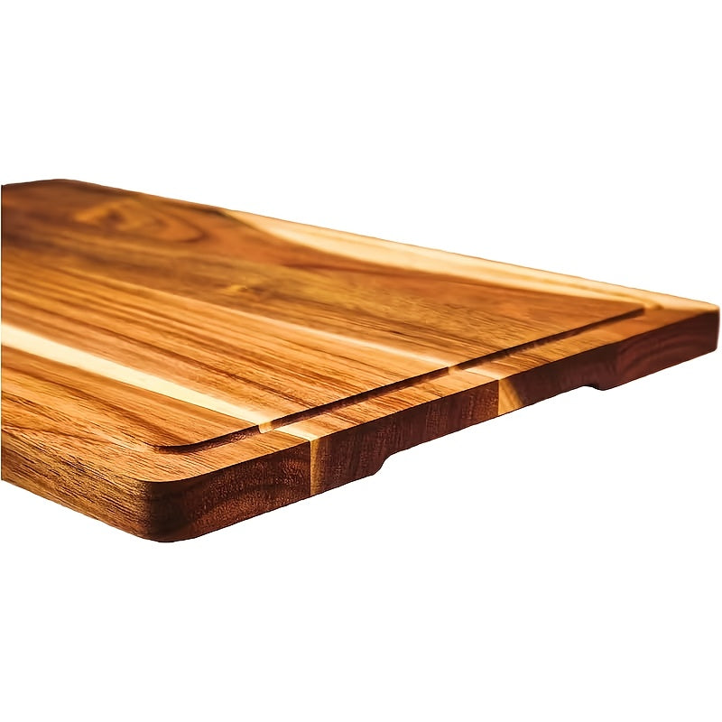 Planche à découper en acacia à rainure à jus