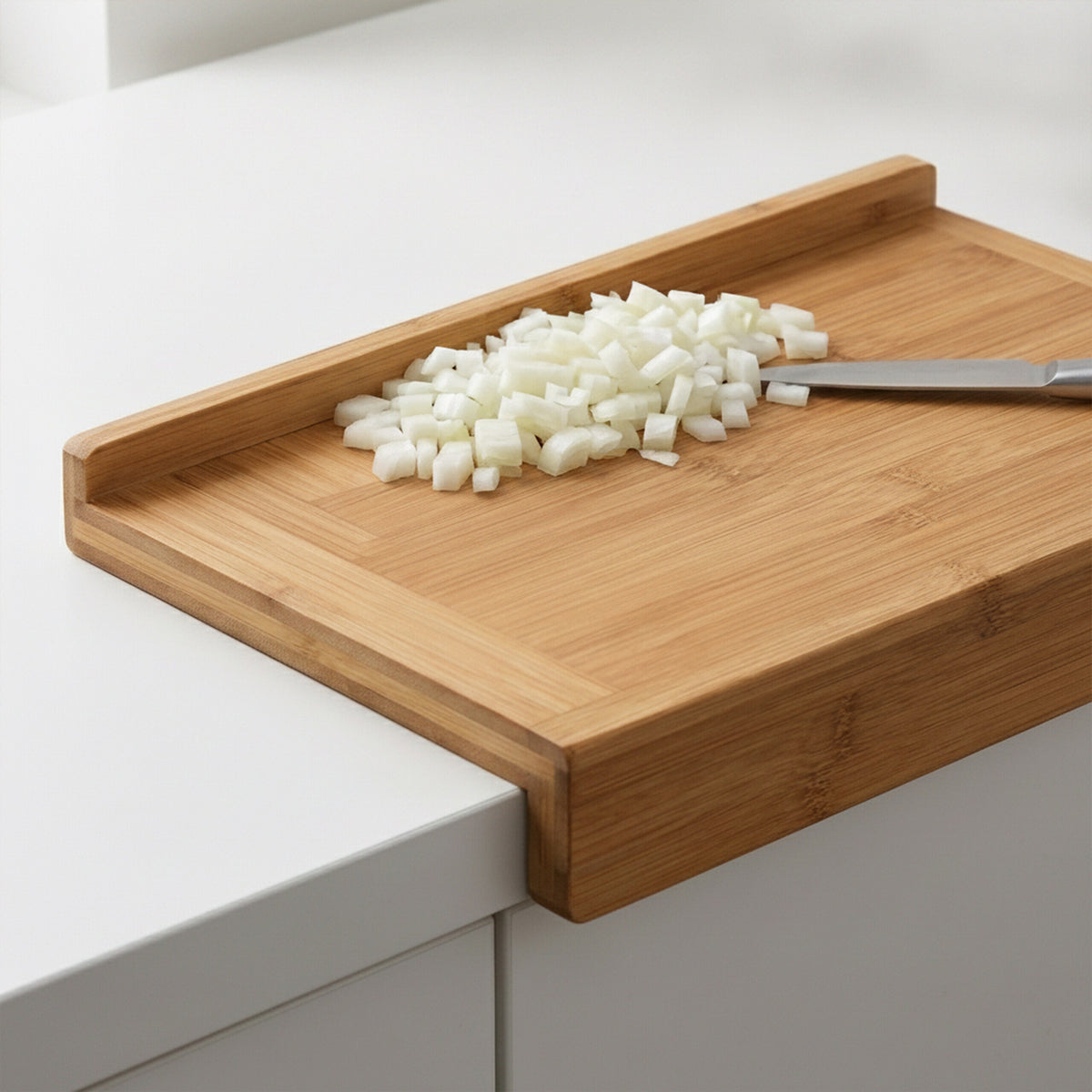 Grande planche à découper en bambou — 45 cm de diamètre