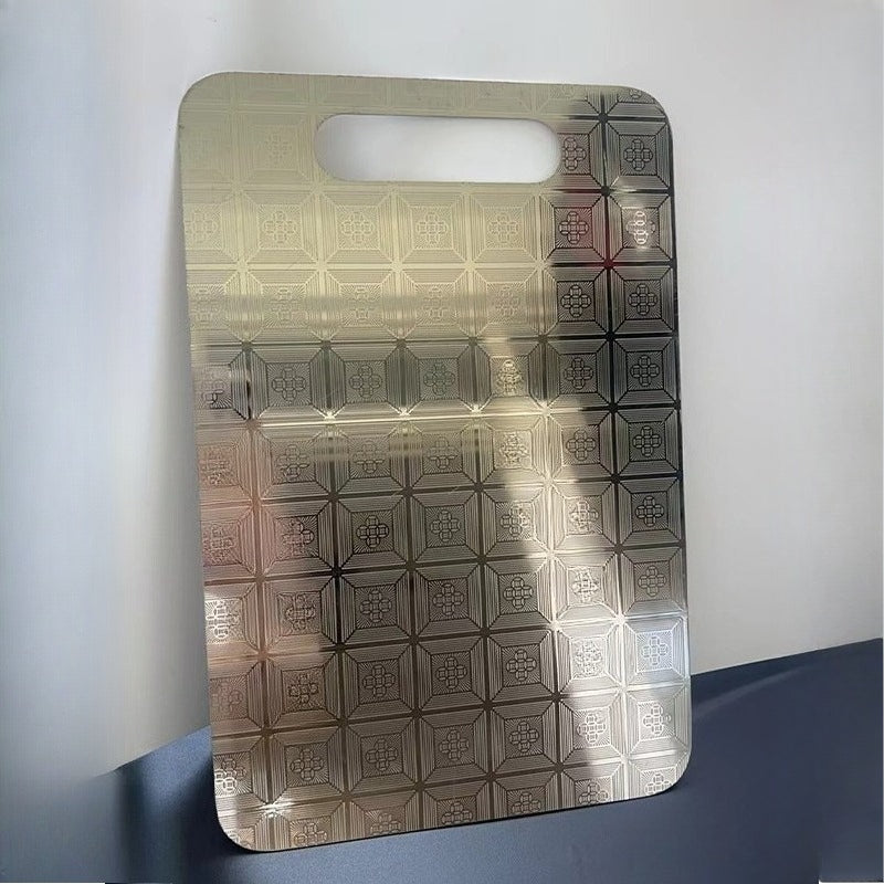 Planche à découper en inox réversible pour professionnelle — lot de 2 — modèle 1