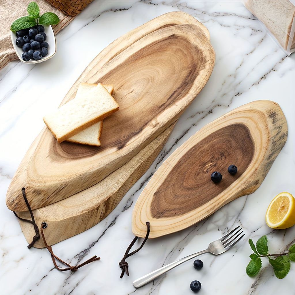 Planche à découper en acacia — modèle 4