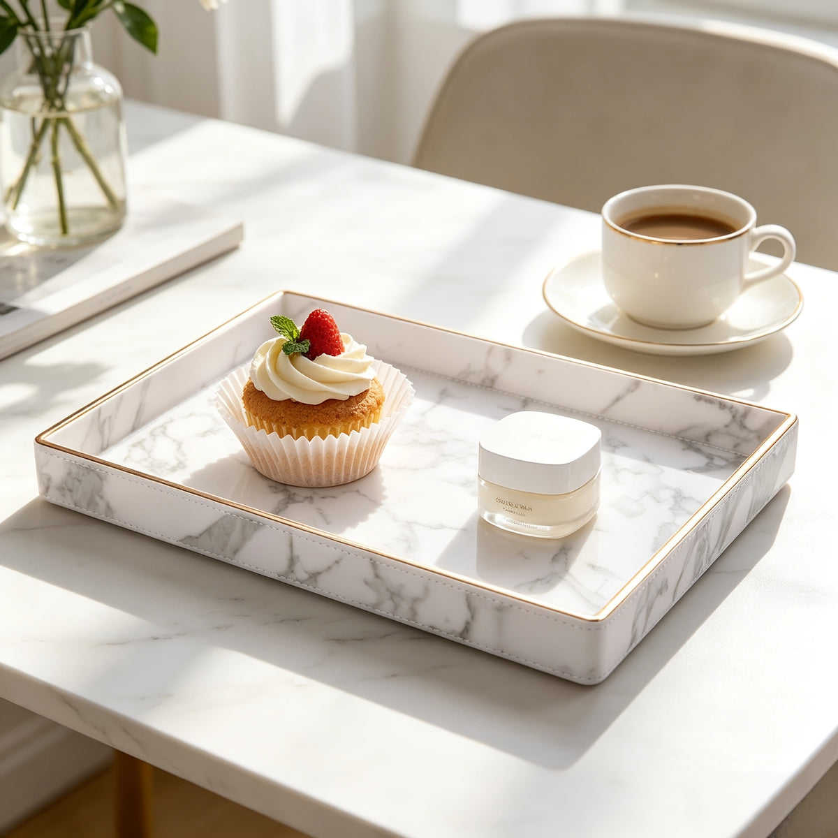 Plateau décoratif en plastique — 40,5 x 28,5 cm