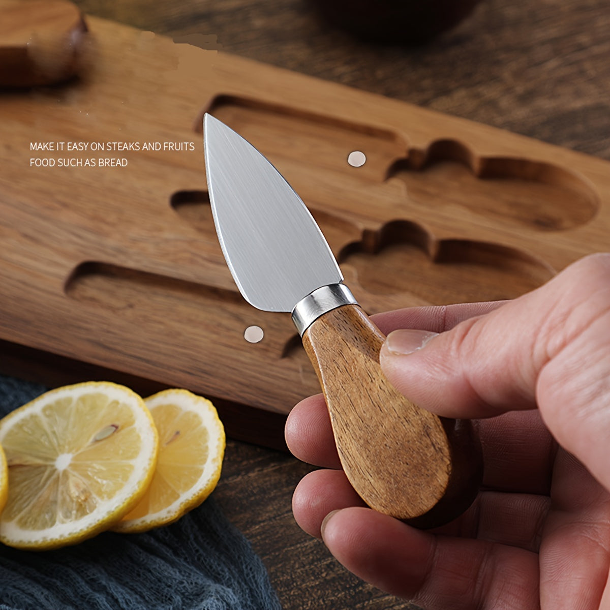 Planche à découper en acacia à viande — lot de 3