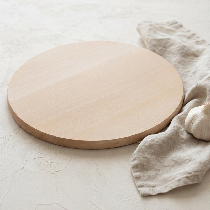 Planche à découper ronde en hêtre — 30 cm de diamètre