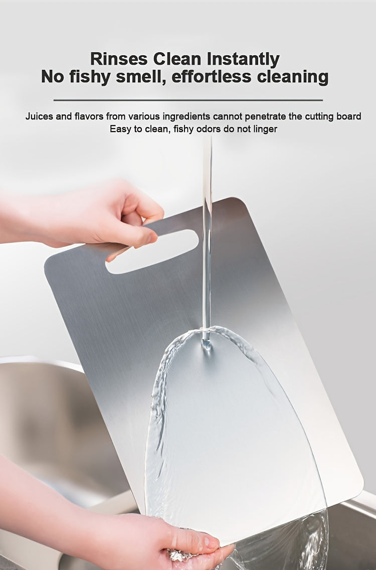 Planche à découper en inox — lot de 3