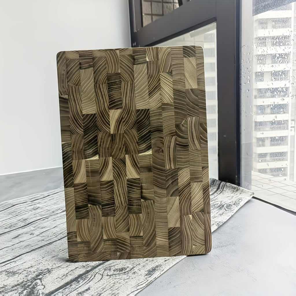 Planche à découper en bois réversible — 28 x 18 cm
