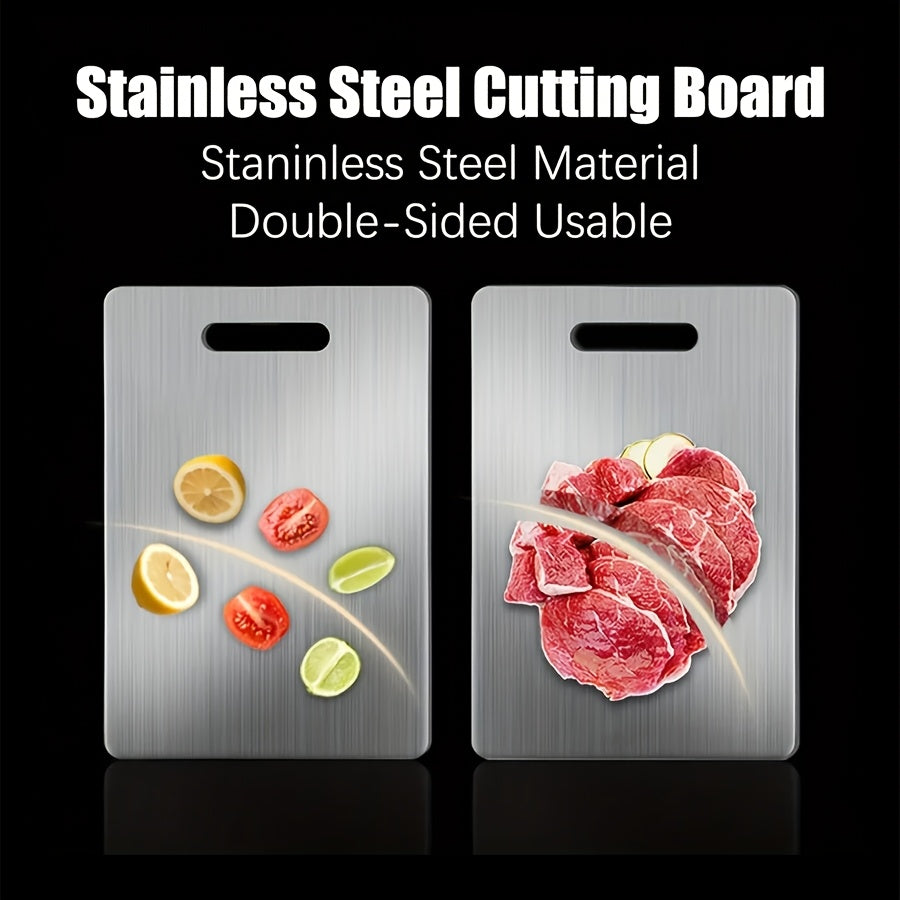 Planche à découper en inox pour pain et pâtisserie — lot de 3