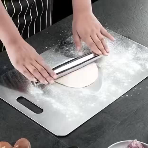 Planche à découper en inox pour professionnelle — lot de 3