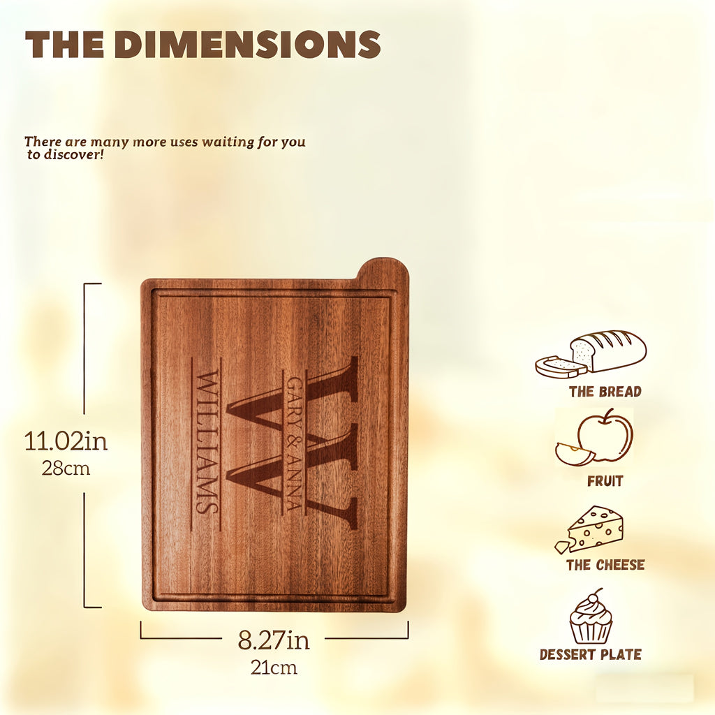 Planche à découper en bois pour viande et poisson