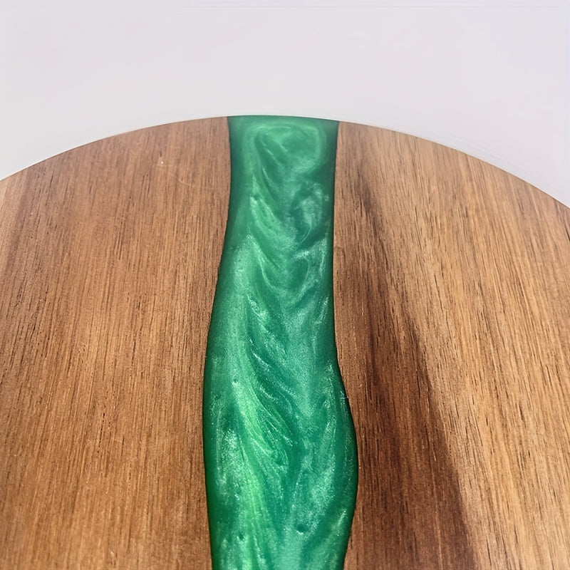 Petite planche à découper ronde en acacia — 25 cm de diamètre
