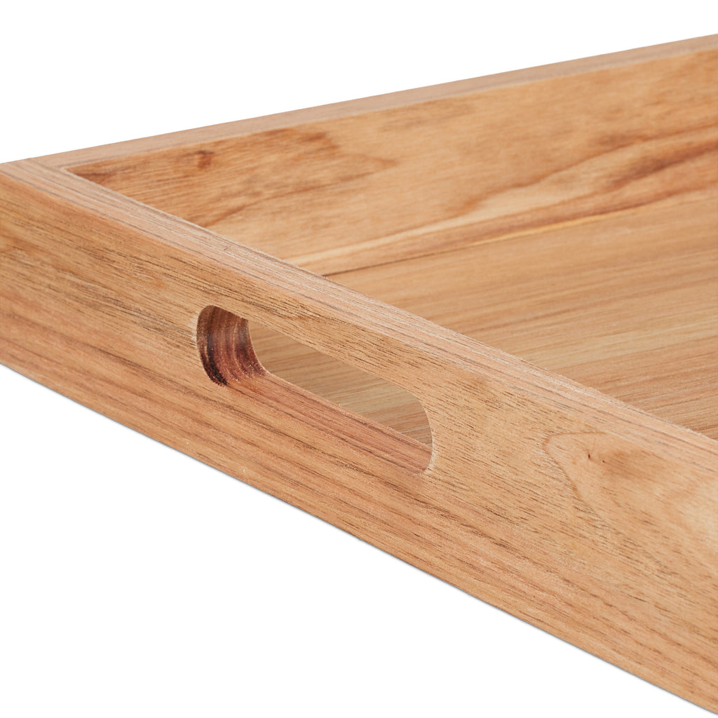 Plateau de service en bois — 31 cm de diamètre