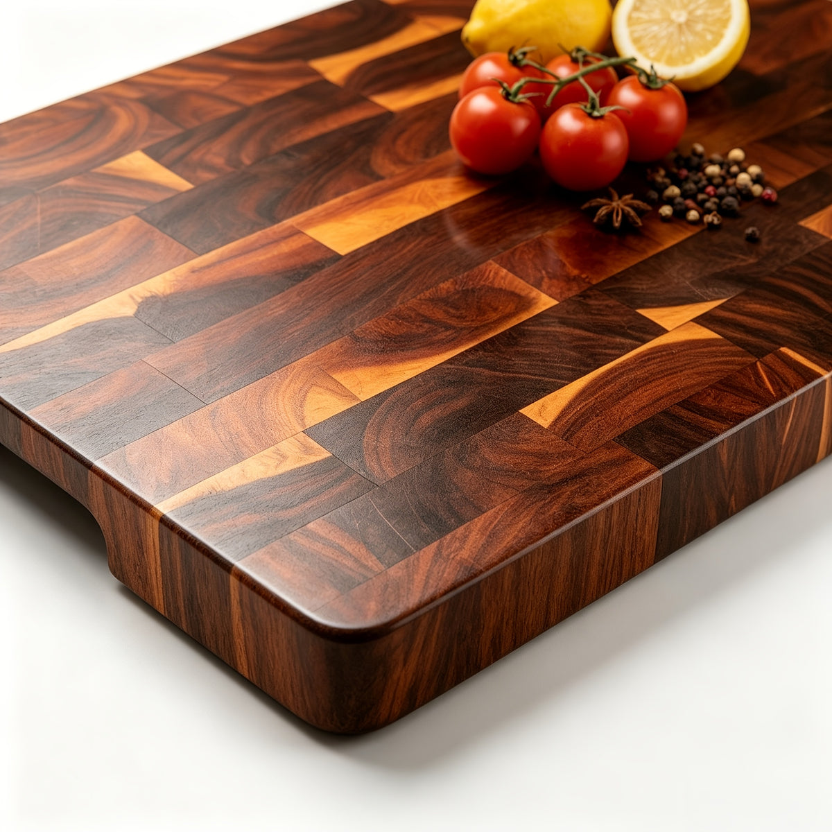 Planche à découper en acacia à rainure à jus — 32,5 x 22,5 cm