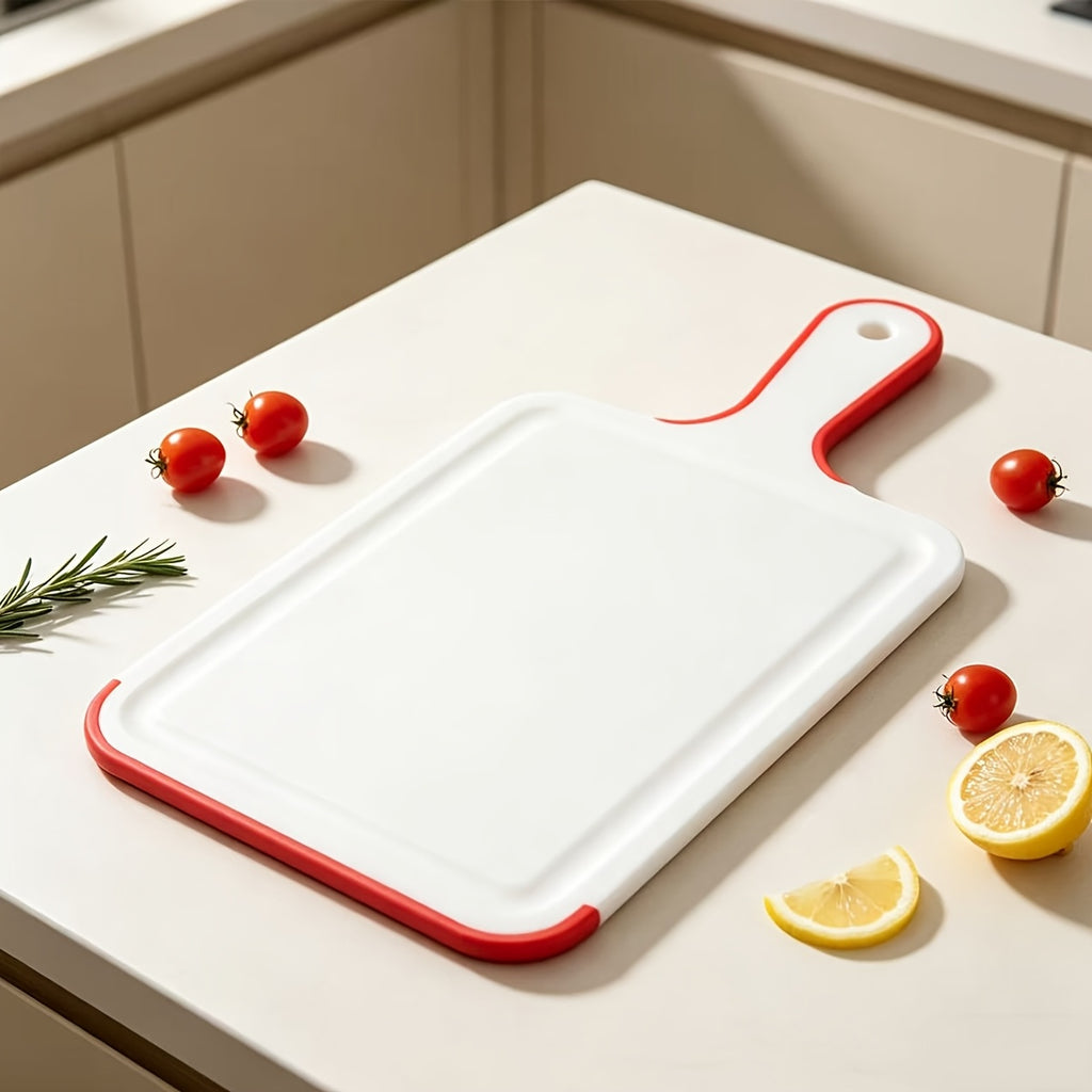 Planche à découper en plastique à poignée antidérapante pour viande et poisson