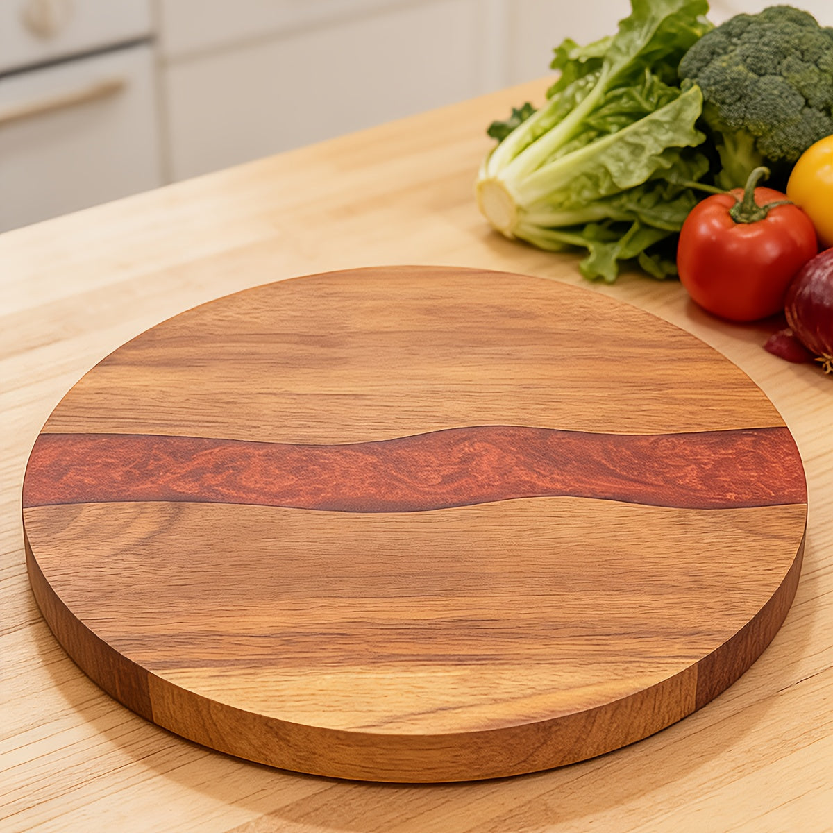 Planche à découper ronde en acacia