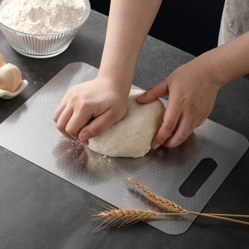 Grande planche à découper en inox réversible — 46 x 30 cm — modèle 2