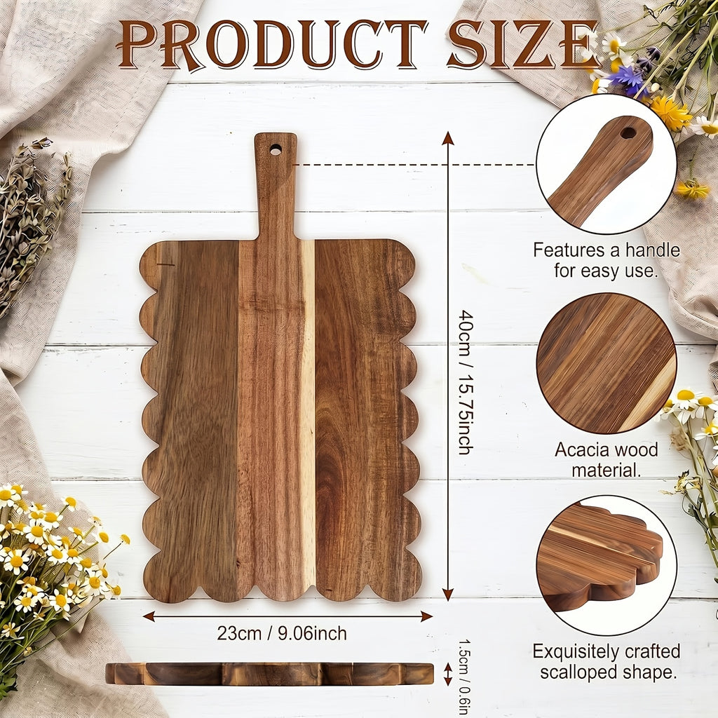 Planche à découper en acacia à suspendre
