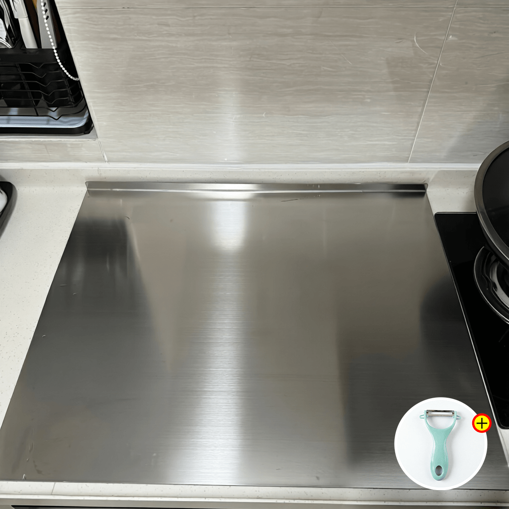 Grande planche à découper en inox antidérapante — 50 x 40 cm — modèle 2