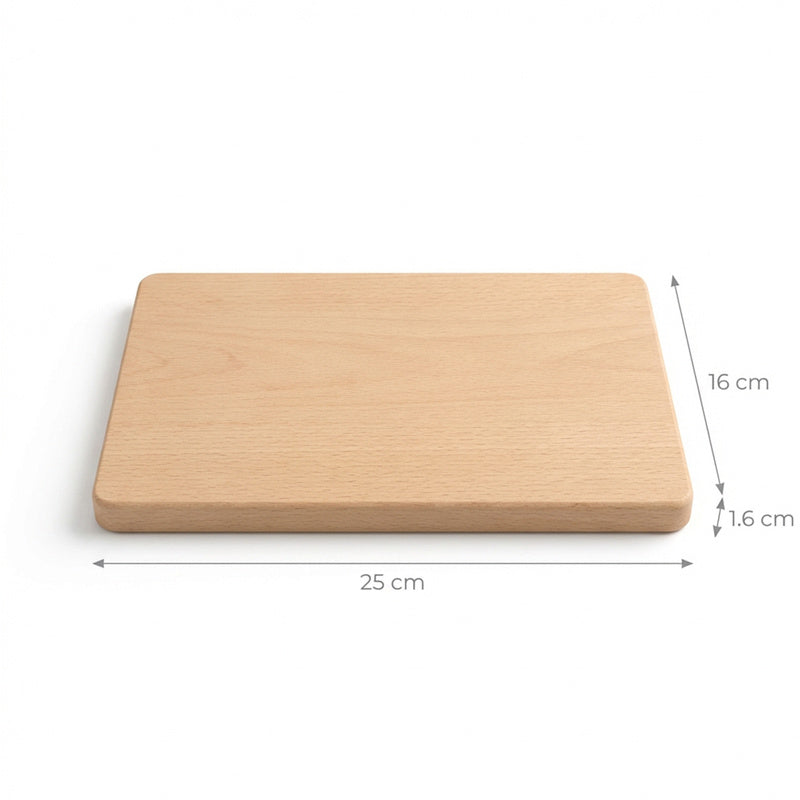 Petite planche à découper en hêtre — 25 x 16 cm