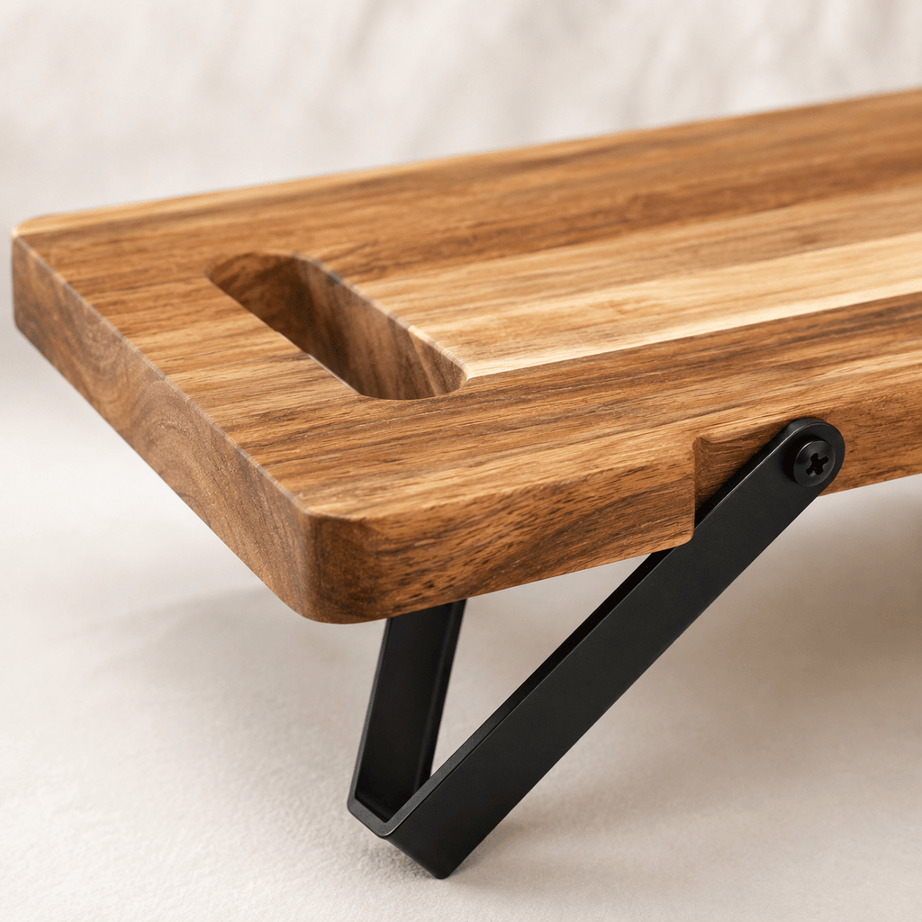 Plateau de service en acacia — 67,5 x 19,5 cm