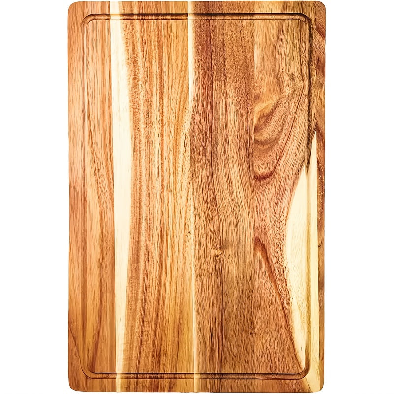 Planche à découper en acacia à rainure à jus