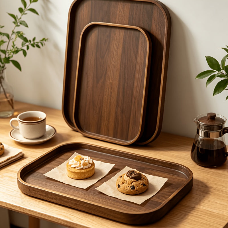 Plateau de service en bambou — 45,6 x 33 cm