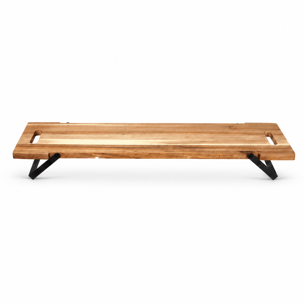 Plateau de service en acacia — 67,5 x 19,5 cm