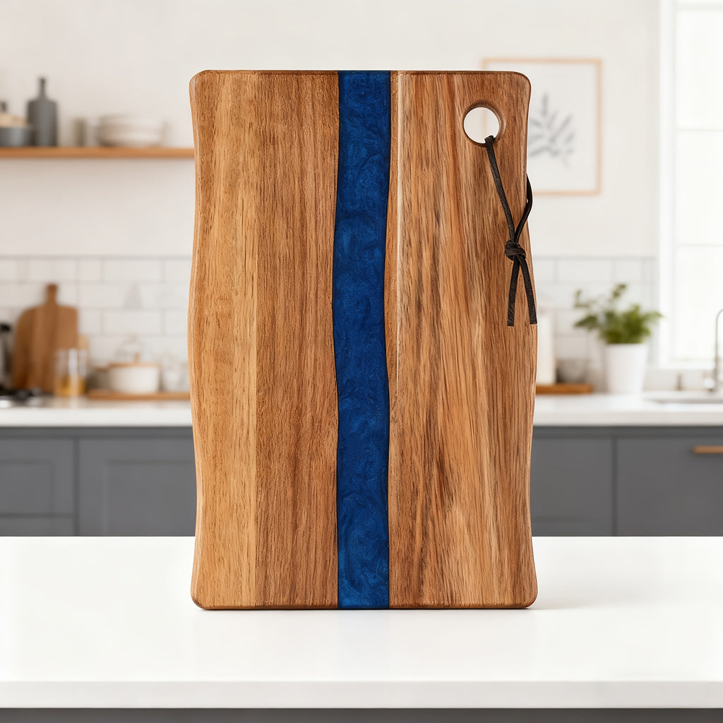 Planche à découper en acacia multifonction