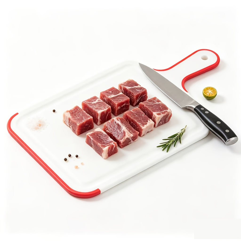 Planche à découper en plastique à poignée antidérapante pour viande et poisson