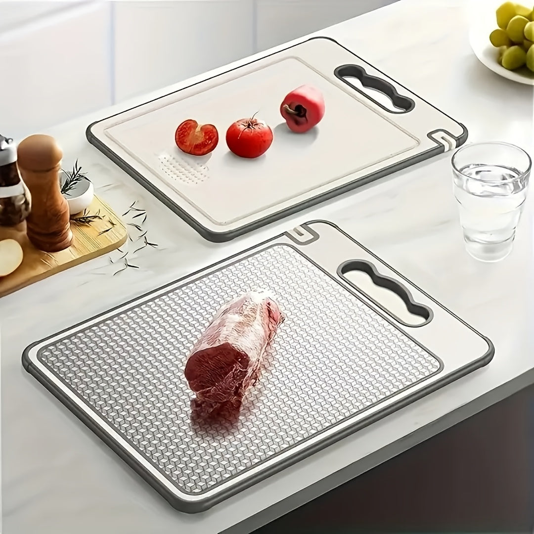 Planche à découper en inox antidérapante — 36 x 25 cm