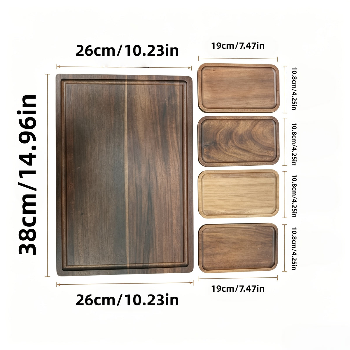 Grand Dossier + Ensemble de 4 Petites Plates Longues Image
