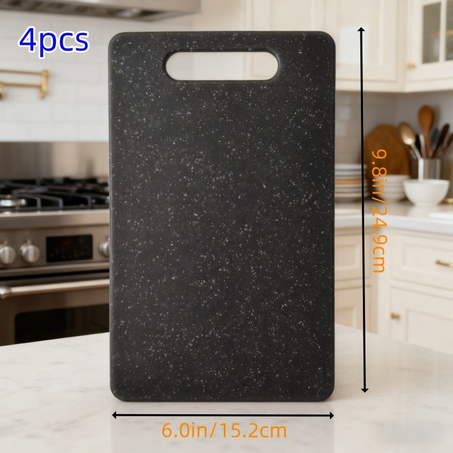 4pcs - Planche à Découper Noire