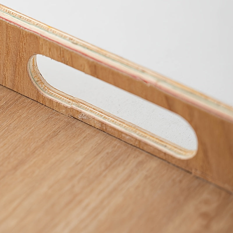 Plateau décoratif en bois avec support