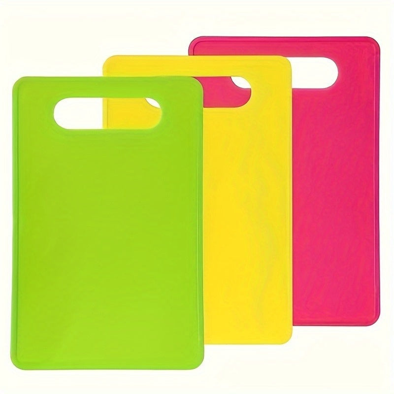 Planche à découper en plastique antidérapante pliable — lot de 3