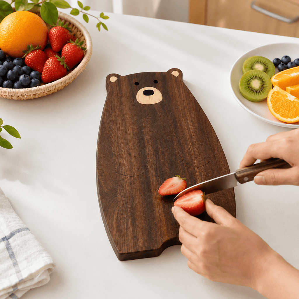 Planche à découper en bois pour service et plateau