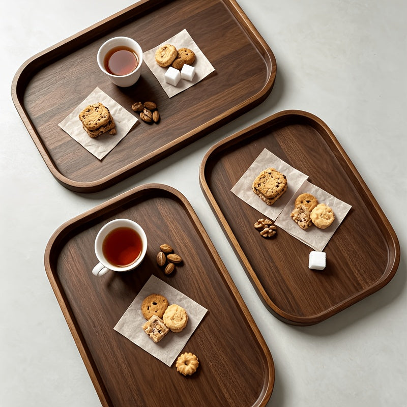 Plateau de service en bambou — 45,6 x 33 cm