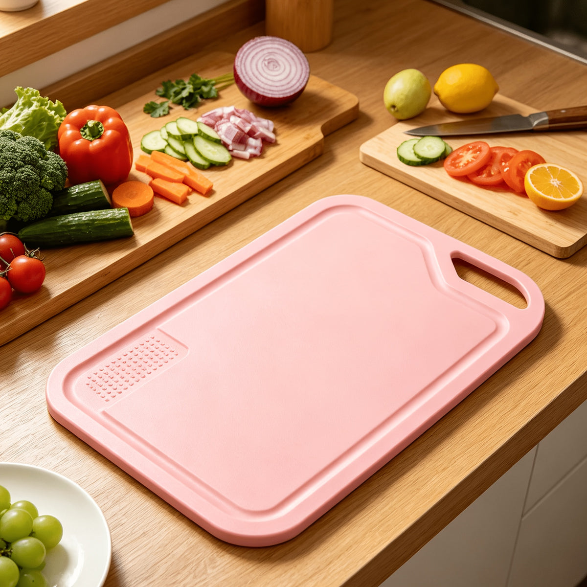 Planche à découper en plastique pour viande et poisson
