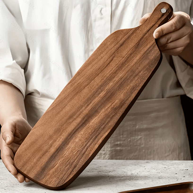 Planche à découper en acacia à poignée à pain — lot de 2