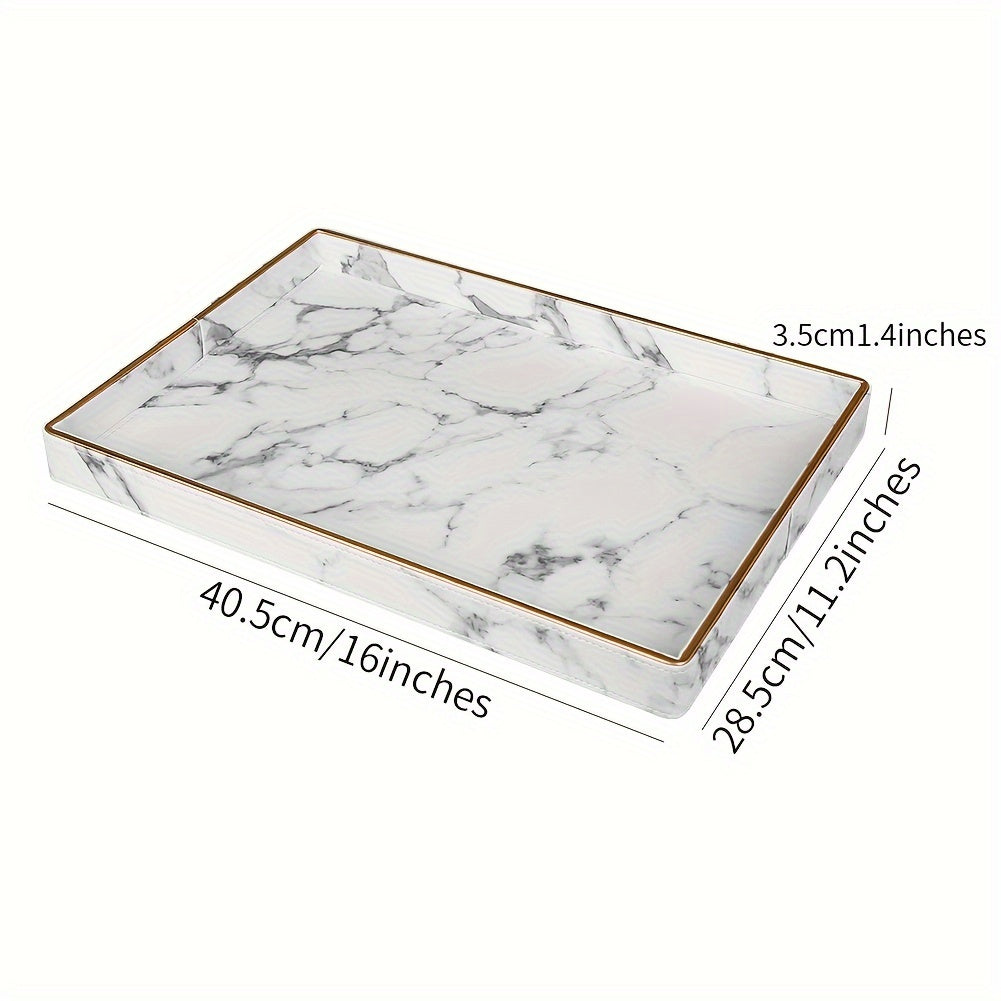 Plateau décoratif en plastique — 40,5 x 28,5 cm