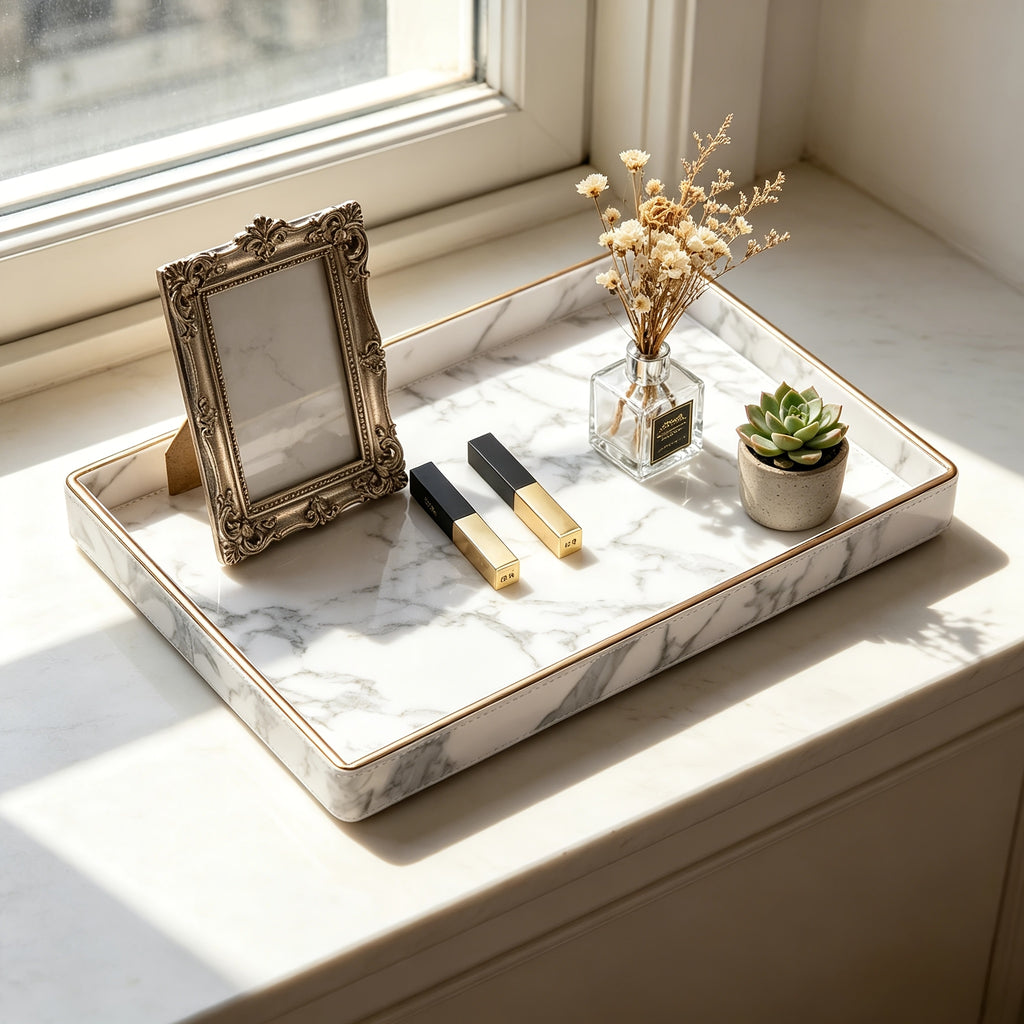 Plateau décoratif en plastique — 40,5 x 28,5 cm