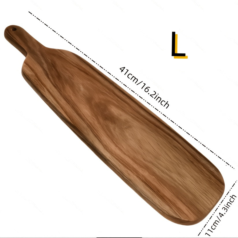 Planche à découper en acacia à poignée à pain — lot de 2
