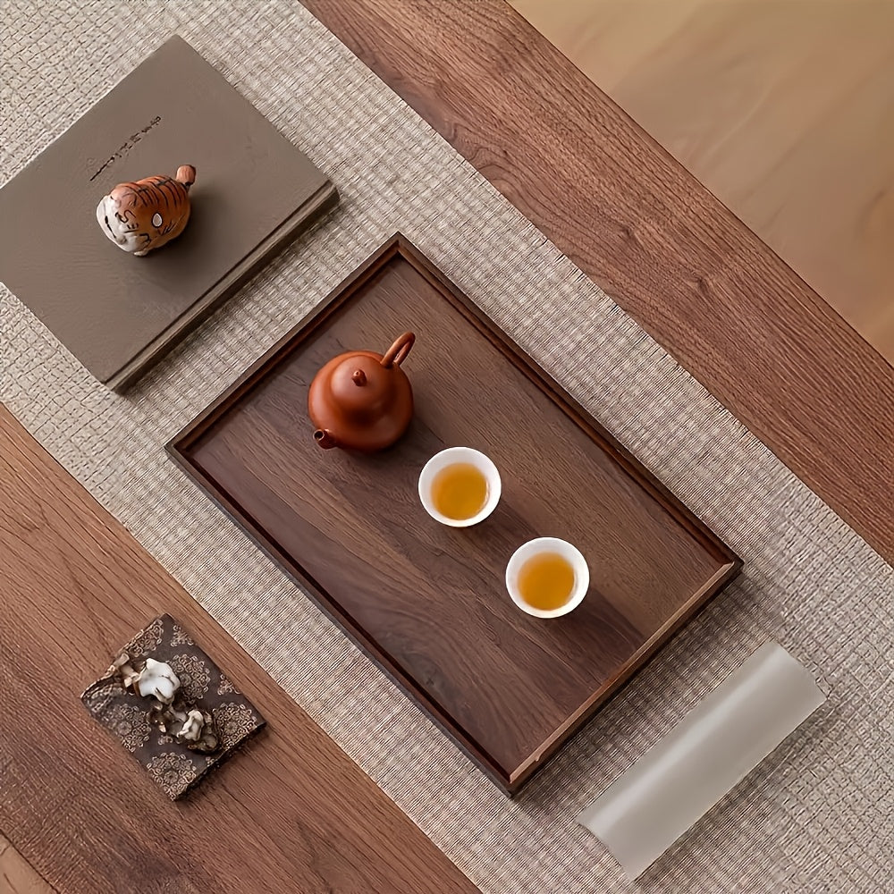 Plateau décoratif en bambou — 38 x 26 cm