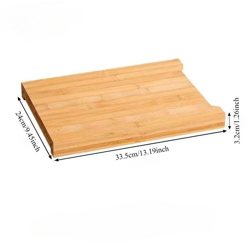 Planche à découper en inox avec bac — lot de 3, 39 x 28,5 cm