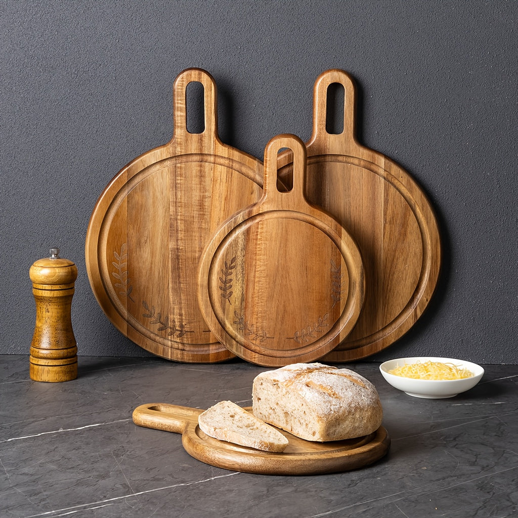 Planche à découper ronde en bois