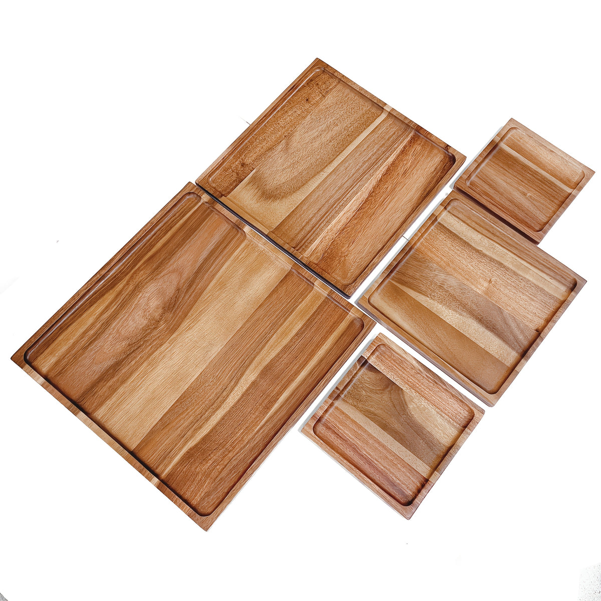 Plateau de petit-déjeuner en bois — 30 x 30 cm