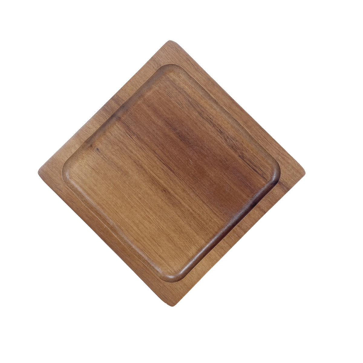 Plateau de petit-déjeuner en bois — 30 x 30 cm