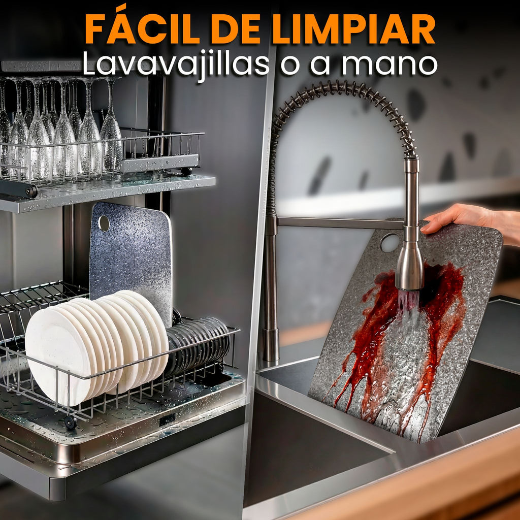 Planche à découper en titane réversible — 40 x 30 cm