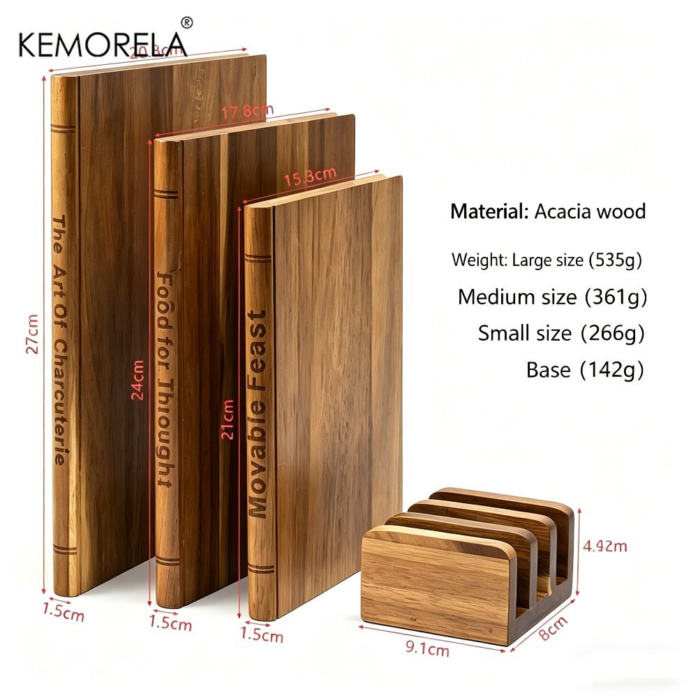 Planche à découper en bois — lot de 3 — modèle 1