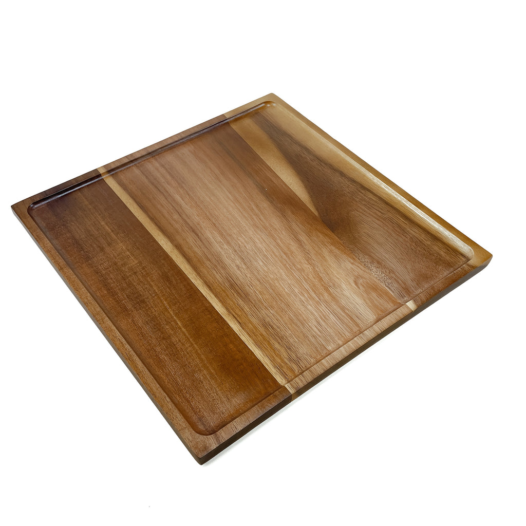 Plateau de petit-déjeuner en bois — 30 x 30 cm