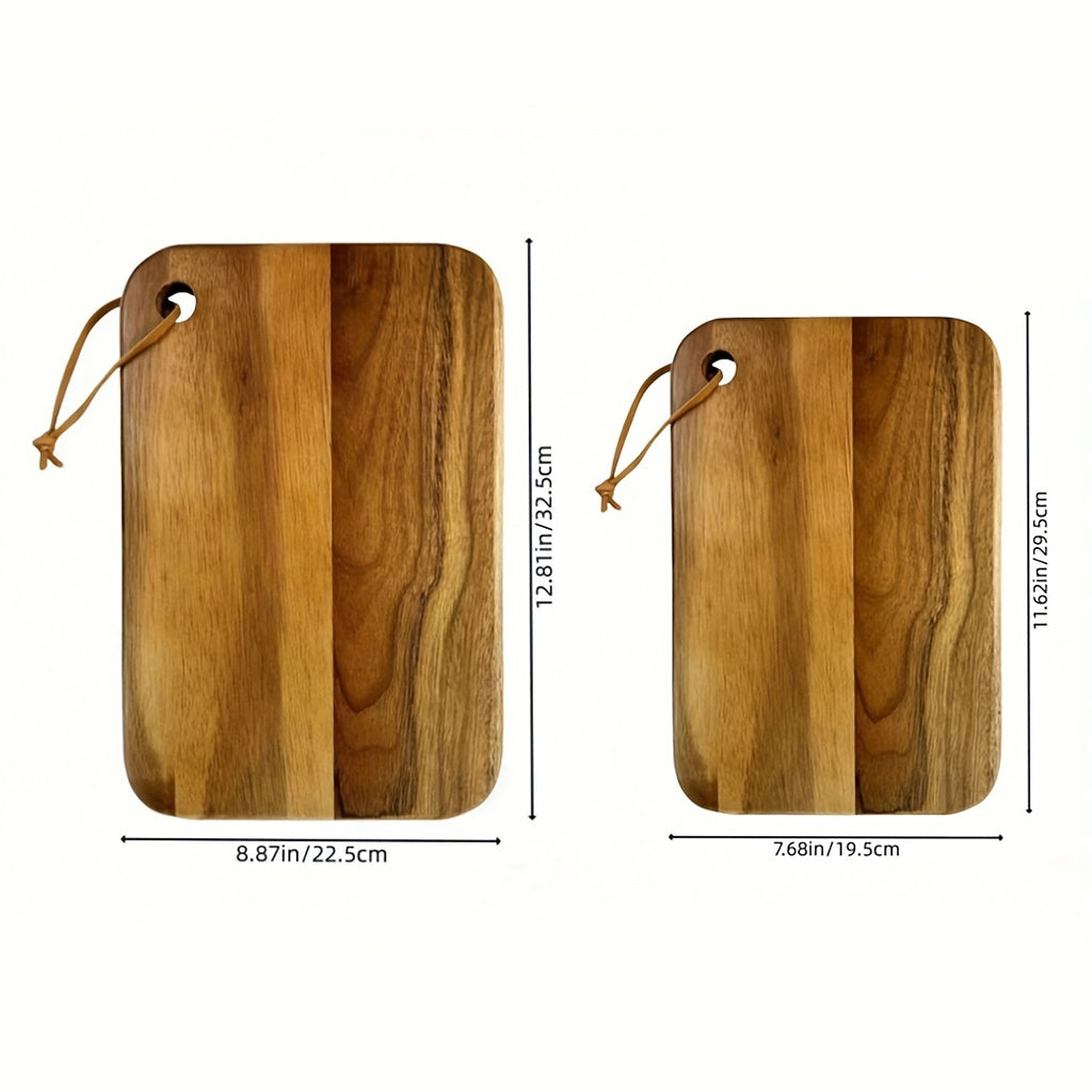 Planche à découper en bois avec support
